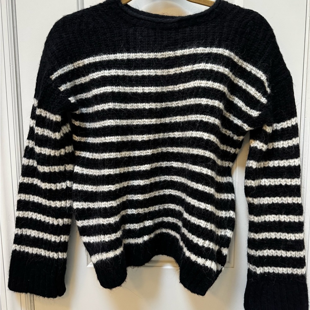 Alex Mill Black and White Striped Sweater